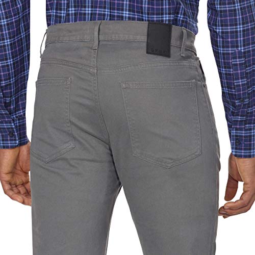 DKNY Men's Brushed Bedford Slim Straight Twill Pant