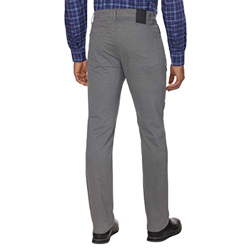 DKNY Men's Brushed Bedford Slim Straight Twill Pant