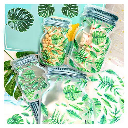 DMFSHI Bolsa De Almacenamiento De Tarros De Albañil, 18 PCS Bolsa Alimentos Reutilizable, Bolsa de Almacenamiento Impermeable a Prueba de Fugas para Bocadillos de Galletas Dulces (S, M, L)