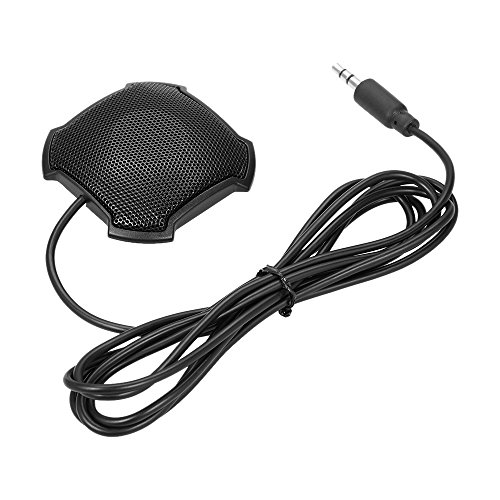 Docooler Micrófono de Condensador Ambiente Estéreo Mic 3.5mm Conector para Reuniones Comerciales Conferencia Computadora
