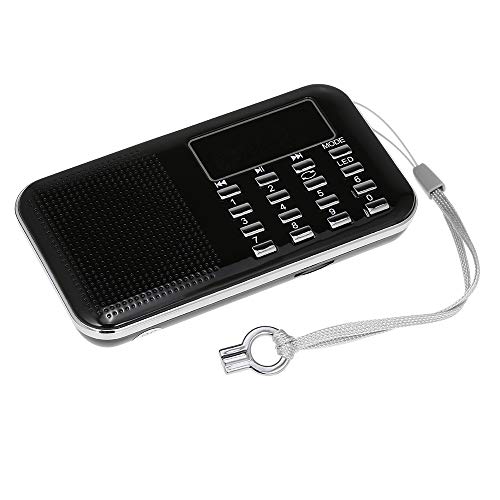 Docooler Y-896 Mini Radio FM Digital Portátil 3W Estéreo Altavoz MP3 Audio Reproductor con Pantalla de 2 Pulgadas Soporte de visualización USB Drive TF Card AUX-IN Auricular