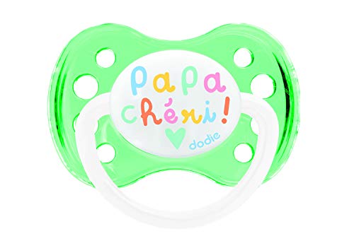 Dodie A31 - Chupete dúo, 0-6 meses, diseño mensaje
