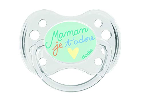 Dodie A31 - Chupete dúo, 0-6 meses, diseño mensaje