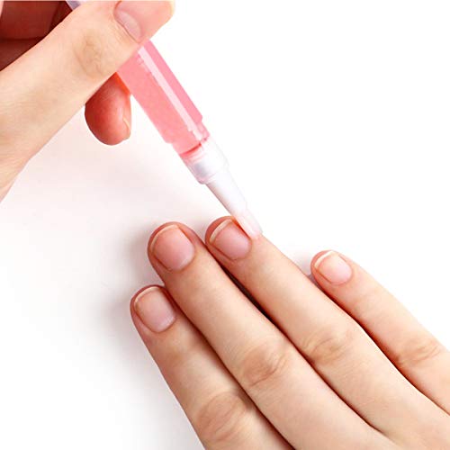 Dokpav 10pcs 3ml transparente vacío de uñas aceite Twist Pen con punta de pincel, tubo de viaje portátil Para cuticulas uñas,blanqueamiento de dientes, crecimiento de pestañas y brillo de labios