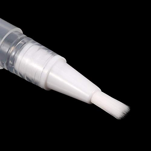 Dokpav 10pcs 3ml transparente vacío de uñas aceite Twist Pen con punta de pincel, tubo de viaje portátil Para cuticulas uñas,blanqueamiento de dientes, crecimiento de pestañas y brillo de labios