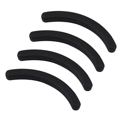 Dokpav 30 Pcs Almohadillas de Repuesto para Rizador de Pestañas, Almohadilla de Goma Silicona de para Rizador de Pestaña, Herramientas de Maquillaje con Caja de Almacenamiento Transparente, Negro