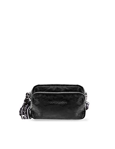 Don Algodón Bolso Bandolera Camo Negro Mujer