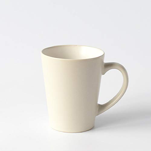 donfhfey827 Taza cónica Mate nórdica Simple con Cuchara de Tapa en Arte Coreano Simple Taza de Desayuno nórdica Taza de café Taza de cerámica