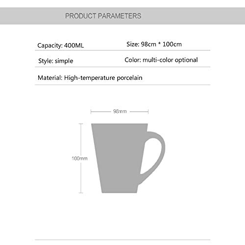 donfhfey827 Taza cónica Mate nórdica Simple con Cuchara de Tapa en Arte Coreano Simple Taza de Desayuno nórdica Taza de café Taza de cerámica