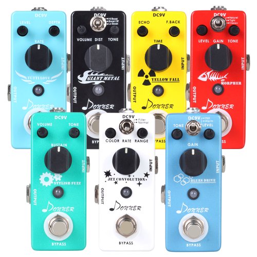 Donner – Pedal de Efectos para Guitarra Morpher Distorsión 3 Modos de Trabajo