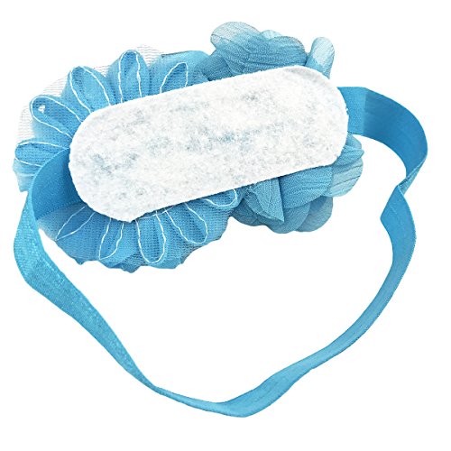 Dooppa Adorable banda para el cabello para bebés niñas con rosas y diamantes falsos (6 unidades)