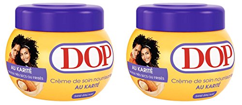 DOP – Crema hidratante de karité para cabellos muy secos o encrespados – 300 ml – lote de 2