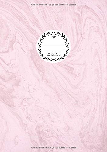 Dot Grid Notizbuch: DIN A5 | Dotted Journal | 110 Punktraster Seiten | Blanko Planer Für Bullet Journaling | Marmor Pink