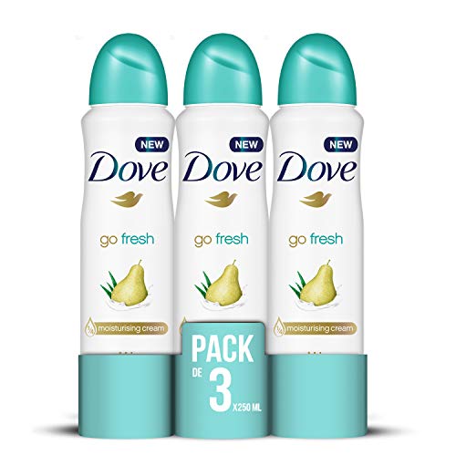 Dove Pera y Aloe Vera Desodorante Aerosol 250ml - [Pack de 3]
