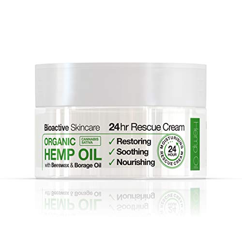 Dr. Organic Crema Rescate 24H; aceite de Cañamo 50 ml 50 ml