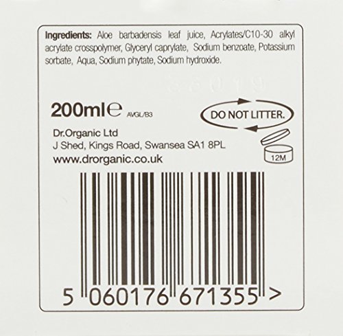Dr Organic Gel Corporal Aloe Vera 200 ml