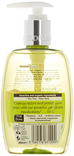 Dr. Organic Jabon en Gel Para Manos Arbol Del Te 250 ml 250 ml