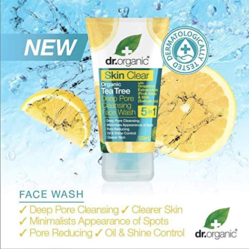 Dr. Organic Skin Clear Tea Tree Deep Pore Cleanising Face Wash