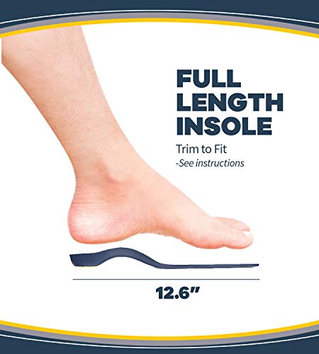 Dr. Scholl 's Dolor Alivio Ortopédica para Dolor de Baja Espalda para Hombre, 1 Par, Talla 8-14 187003 , Hombres, 1 Pair (New), 1