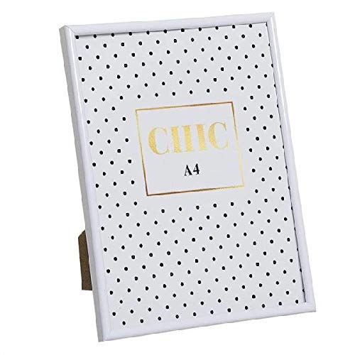 dream hogar Portafotos PP A4 Marcos de Fotos Decoración del hogar Unisex Adulto, Blanco, única