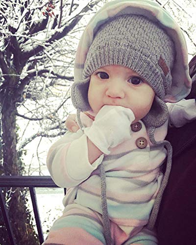 DRESHOW Sombrero de Bebé Gorro de Bebé Niña Lindo Oso Oreja Recién Beanie Gorro de Punto Cálido para Otoño Invierno