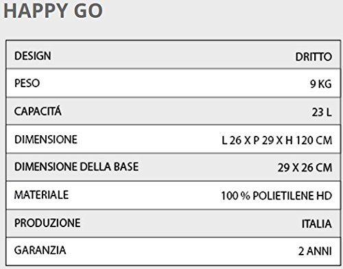 Ducha solar Happy Go de 23L color negro