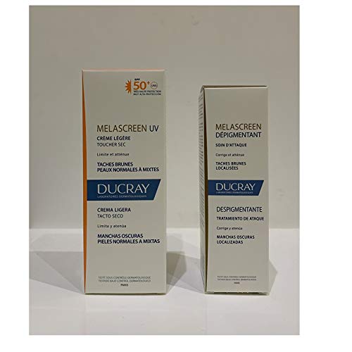 Ducray Melascreen pack antimanchas (despigmentante + crema ligera spf50)