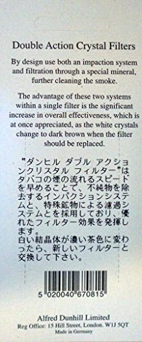 Dunhill - Juego de 5 filtros de cristal para cigarrillos