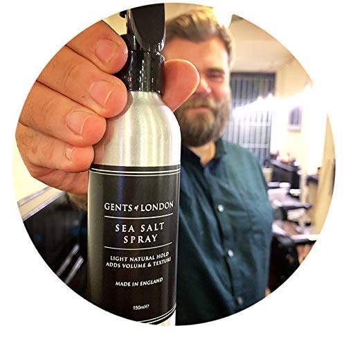 DUO PARA RESULTADOS DE ESTILISTA CON ACABADO MATE - Gents of London Sea Salt Spray de sal marina 150ml + Carbon Clay Cera para peinar a base de carbón 50g