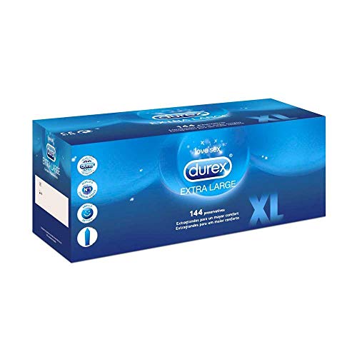 Durex: Caja de condones XL Extra Large 144 uds