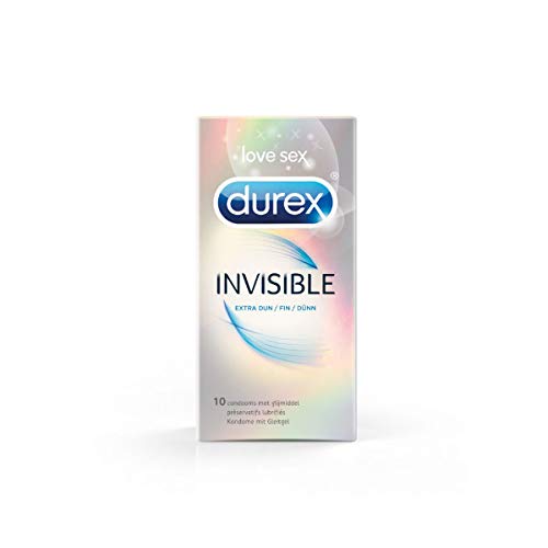 DUREX - Durex Invisible Extra Fin Extra Lubrifié 10 Préservatifs