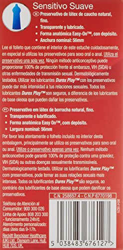 DUREX Easy On Sensitivo Preservativo 12 unidades