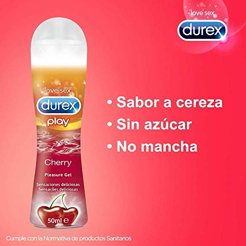 Durex Play Lubricante Base Agua Sabor Cereza 50 ml