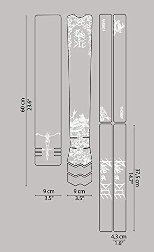DYEDBRO - Kit VINILOS PROTECCIÓN Cuadro Ride OR Die White - 150-77KRODW - Blanco