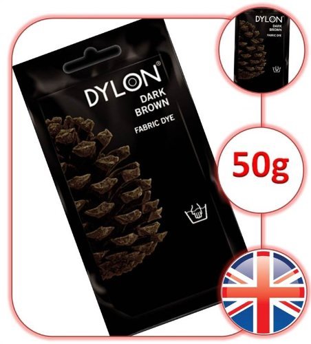 Dylon Tinte para Tela, Color marrón Oscuro, 50 g