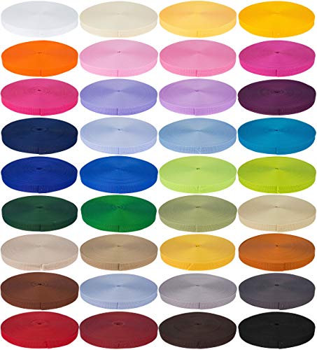 e-kurzwaren - Correa de polipropileno (2 m o 5 m de largo, 32 colores, ancho: 20 mm, 25 mm, 30 mm, 40 mm, 50 mm), color rosa claro