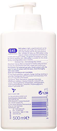 E45 Moisturising Body Lotion 500ml