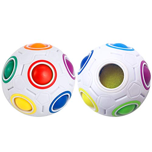 Easehome Magic Rainbow Ball 4 Pack Rainbow Speed Puzzle Cube Magico Cubo Educación Juguetes para Niños