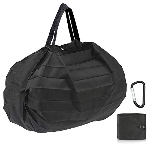 EasyAcc Bolsas de supermercado Reutilizables, Bolsa de Compras Plegable Lavable Grande 33LBS Resistente a los rasguños Resistente al desgarro Bolsa de Nailon Impermeable Ligero y Duradero Bolsas-L