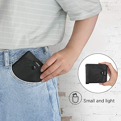 EasyAcc Bolsas de supermercado Reutilizables, Bolsa de Compras Plegable Lavable Grande 33LBS Resistente a los rasguños Resistente al desgarro Bolsa de Nailon Impermeable Ligero y Duradero Bolsas-L