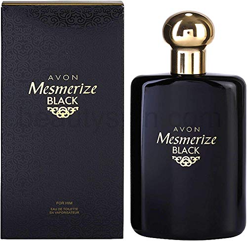 Eau De Toilette en espray para hombre, aroma intenso, 100 ml, de la marca Avon Mesmerize Black