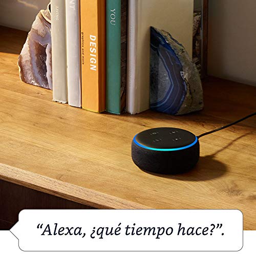 Echo Dot (3.ª generación) - Altavoz inteligente con Alexa, tela de color gris oscuro