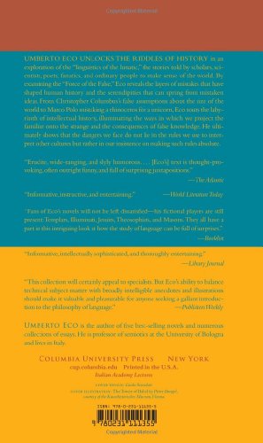 Eco, U: Serendipities: Language & Lunacy (Italian Academy Lectures)