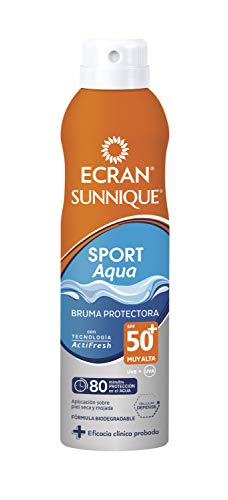 Ecran Sunnique SPORT Wet Skin, Bruma Solar para Deportistas con SPF50 - 250 ml (8411135483279)