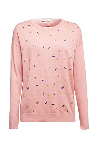 edc by Esprit 080CC1I302 Suéter, 673/Pink 4, S para Mujer