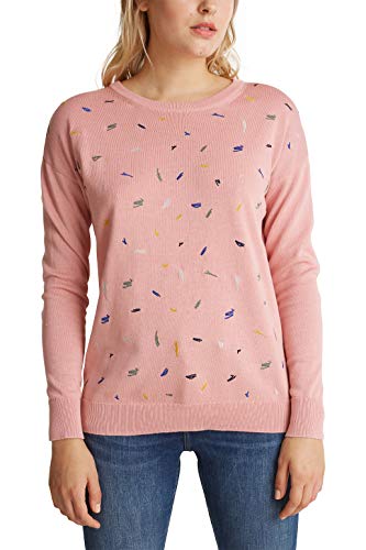 edc by Esprit 080CC1I302 Suéter, 673/Pink 4, S para Mujer
