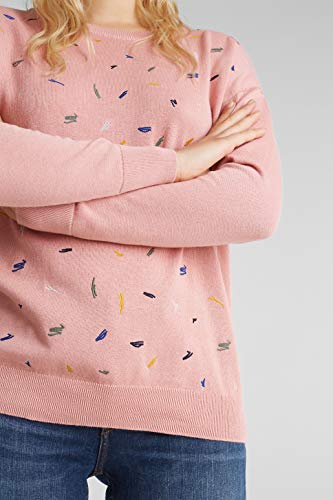 edc by Esprit 080CC1I302 Suéter, 673/Pink 4, S para Mujer