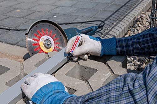 edding 500 - Marcador permanente con punta biselada, 2 - 7 mm, color negro