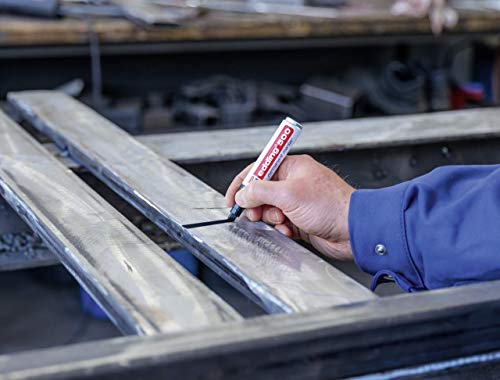 edding 500 - Marcador permanente con punta biselada, 2 - 7 mm, color negro