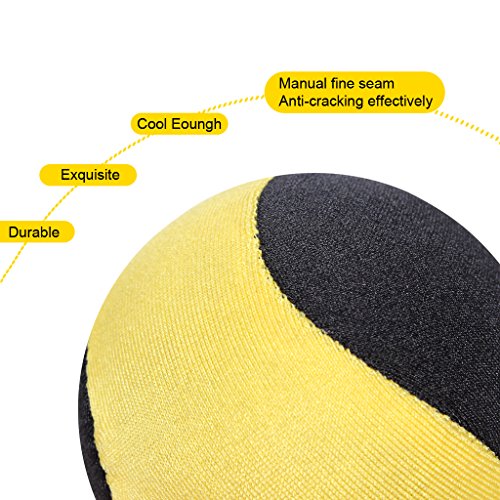 edealing Water Bouncing Ball para Pool & Sea - Divertido Juego de Deportes acuáticos para Familiares y Amigos - Anti-Cracking Soft and Strong Bounce - 2.17 Inch (Amarillo)
